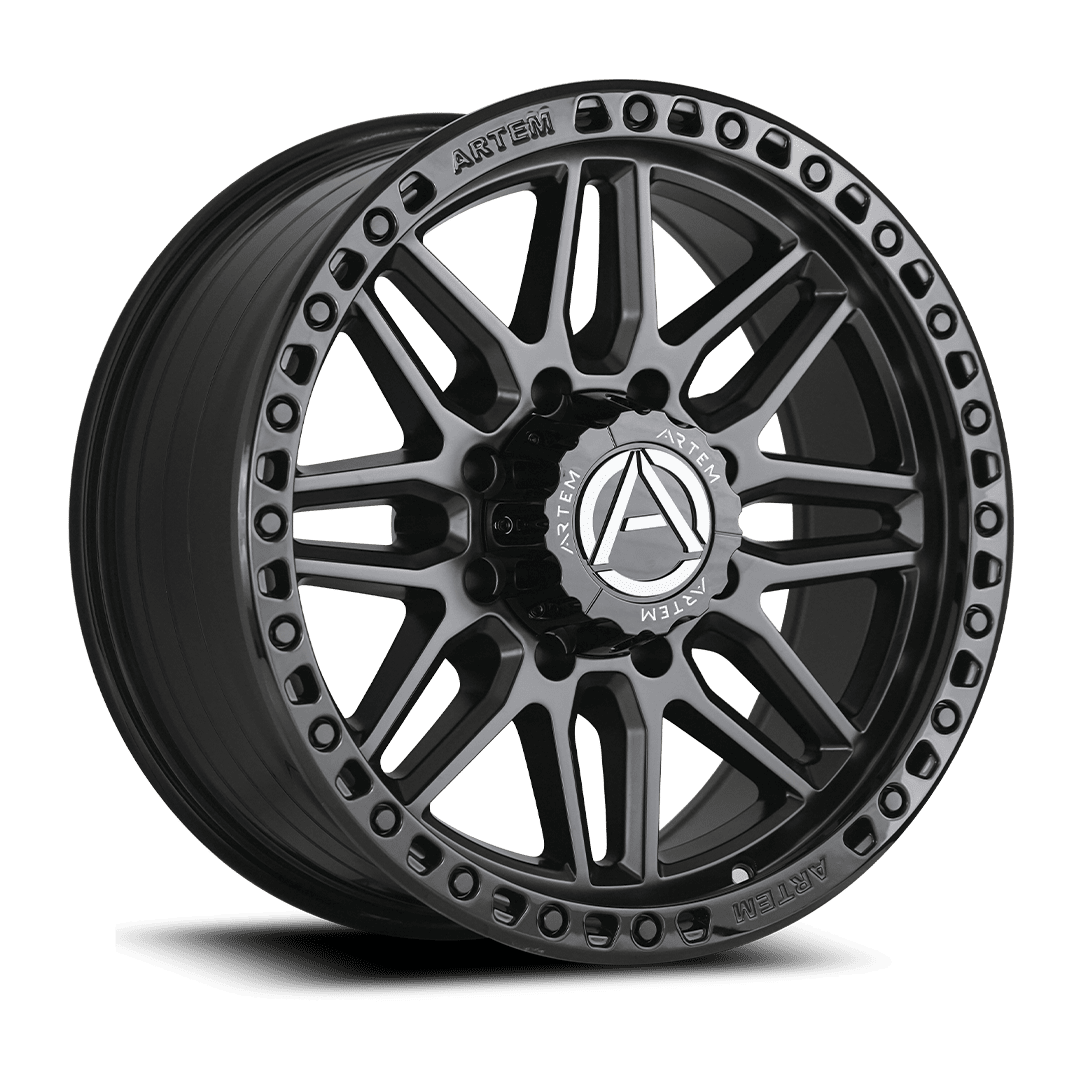 artem off road ab1 grimlock wheel satin black